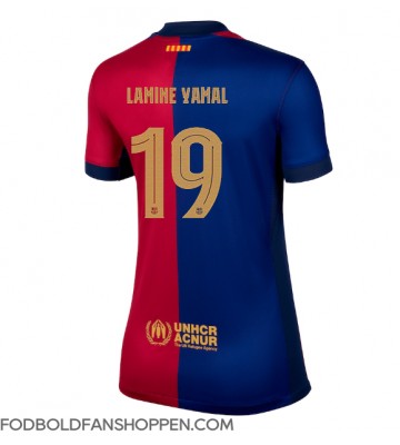 Barcelona Lamine Yamal #19 Hjemmebanetrøje Dame 2024-25 Kortærmet